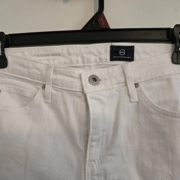 Adriano Goldschmied jeans white size 25 R. THE Stevie ankle. Slim straight - Picture 3 of 7